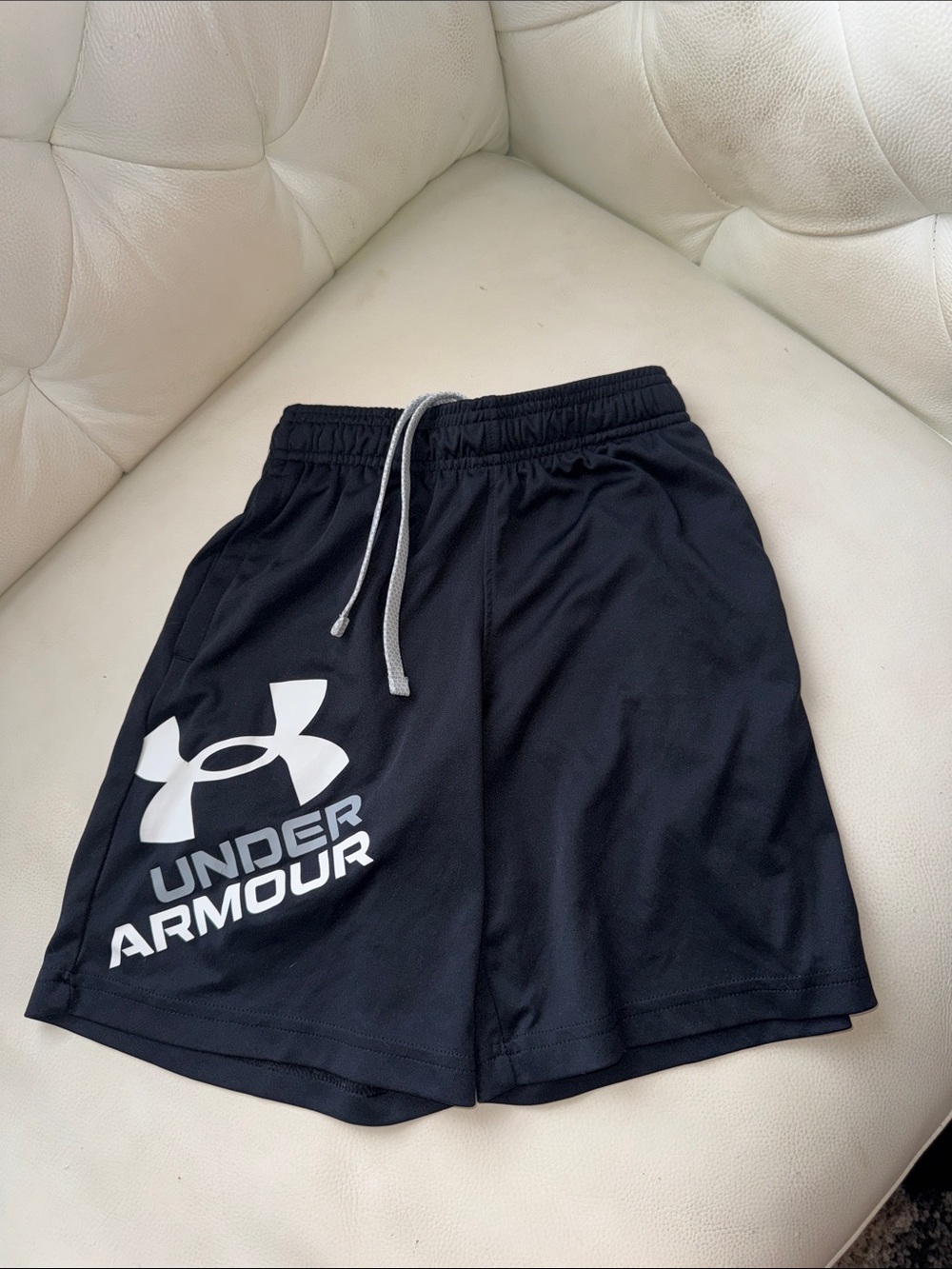 Under Armour Boys Black Athletic Shorts